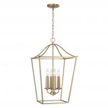 Capital Fixture Comp 550641MA - 4-Light Foyer Pendant Lantern in Matte Brass