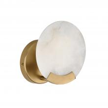 Capital Fixture Comp 654611AD - 1-Light Sconce in Aged Brass with Natural Alabaster Stone
