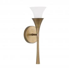 Capital Fixture Comp 655711ML - 1-Light Sconce in Mystic Luster with Soft White Glass