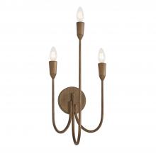 Capital Fixture Comp 656831MZ - 3-Light Candle Sconce in Mystic Bronze