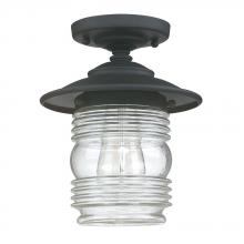 Capital Fixture Comp 9677BK - 1 Light Outdoor Flush Mount