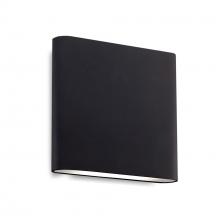 KUZCO Lighting AT68006-BK-UNV - Slate 6-in Black LED All terior Wall