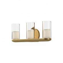KUZCO Lighting VL53519-BG/CL - Birch 19-in Brushed Gold/Clear LED Vanity