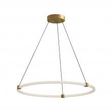 KUZCO Lighting PD24732-BG - Bruni 32-in Brushed Gold LED Pendant