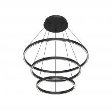 KUZCO Lighting CH87332-BK-UNV-010 - Cerchio 32-in Black LED Chandeliers