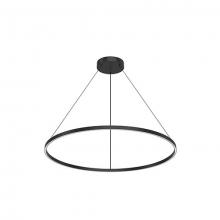 KUZCO Lighting PD87148-BK - Cerchio 48-in Black LED Pendant