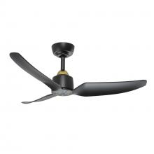KUZCO Lighting CF92942-BG/MB - Hugo 42-in Brushed Gold/Matte Black FAN Ceiling Fan