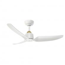 KUZCO Lighting CF92942-BG/WH - Hugo 42-in Brushed Gold/Matte White FAN Ceiling Fan