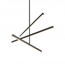 KUZCO Lighting CH10345-BK-UNV - Vega 45-in Black LED Chandeliers