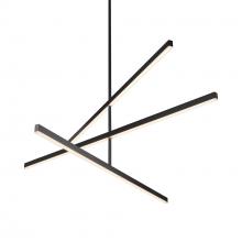 KUZCO Lighting CH10356-BK-UNV - Vega 56-in Black LED Chandeliers