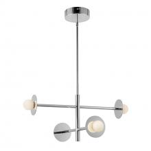 KUZCO Lighting CH15504-CH-UNV - Elixir 22-in Chrome LED Chandelier