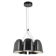 KUZCO Lighting CH21120-GBK-UNV - Bell 20-in Glossy Black LED Chandelier