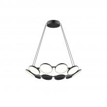 KUZCO Lighting CH72225-BK-UNV-010 - Novel 25-in Black LED Chandeliers