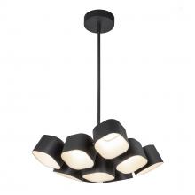 KUZCO Lighting CH73418-BK-UNV - Arena 18-in Black LED Chandelier