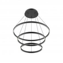 KUZCO Lighting CH87932-BK-UNV-010 - Cerchio 32-in Black LED Chandeliers