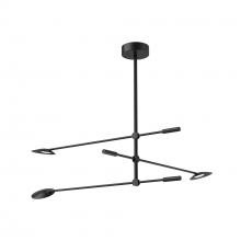 KUZCO Lighting CH90132-BK-UNV - Rotaire 32-in Black LED Chandeliers