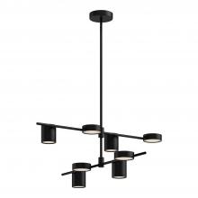 KUZCO Lighting CH96840-BK-UNV - Jayden 40-in Black LED Chandeliers
