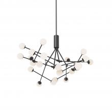 KUZCO Lighting CH97139-BK-UNV - Moto 39-in Black LED Chandeliers