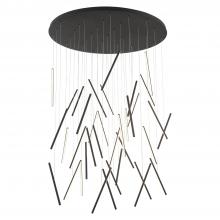 KUZCO Lighting MP14850-BK-UNV-010 - Chute 50-in Black LED Multi Pendant