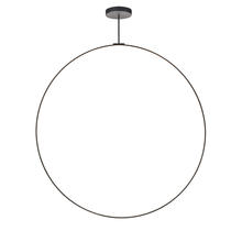 KUZCO Lighting PD82572-BK - Cirque 72-in Black LED Pendant
