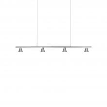 KUZCO Lighting LP19937-BN-UNV - Dune 37-in Brushed Nickel LED Linear Pendant