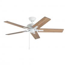 KUZCO Lighting CF78752-WH-NLP - Erikson 52-in White FAN Ceiling Fan