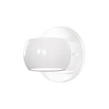 KUZCO Lighting WS46604-GWH - Flux 4-in Gloss White LED Wall Sconce