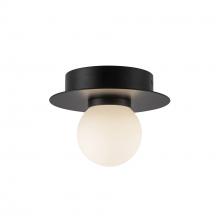 KUZCO Lighting FM15506-BK-UNV - Elixir 6-in Black LED Flush Mount