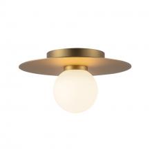 KUZCO Lighting FM15510-BG-UNV - Elixir 10-in Brushed Gold LED Flush Mount