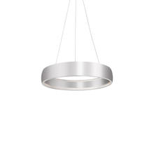 KUZCO Lighting PD22723-BS - Halo 23-in Brushed Silver LED Pendant