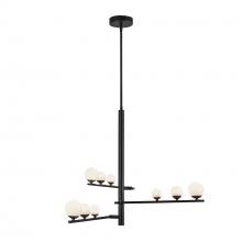 KUZCO Lighting CH55524-BK/OP - Juniper 3 Head Black/Opal Glass LED Chandelier