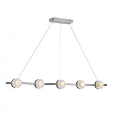 KUZCO Lighting LP15548-CH-UNV - Elixir 48-in Chrome LED Linear Pendant