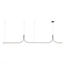 KUZCO Lighting LP17910-BK-UNV-010-RT - Thread 10-ft Black LED Linear Pendant