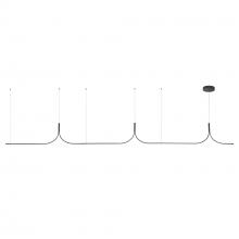 KUZCO Lighting LP17915-BK-UNV-010 - Thread 15-ft Black LED Linear Pendant