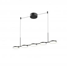 KUZCO Lighting LP72237-BK-UNV - Novel 37-in Black LED Linear Pendant
