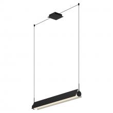 KUZCO Lighting LP73536-BK/WH-UNV - Phoenix 36-in Black/White LED Linear Pendant