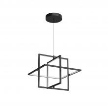 KUZCO Lighting PD16320-BK - Mondrian 20-in Black LED Pendant