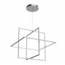 KUZCO Lighting PD16328-BN - Mondrian 28-in Brushed Nickel LED Pendant