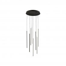 KUZCO Lighting MP14919-BK-UNV-010 - Chute 8 Head Black LED Multi Pendant