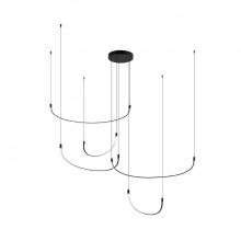 KUZCO Lighting MP89570-BK-UNV - Talis 70-in Black LED Multi Pendant