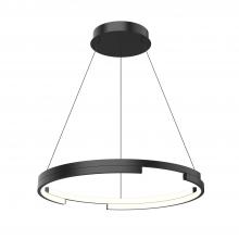 KUZCO Lighting PD52724-BK-UNV - Anello Minor 24-in Black LED Pendant