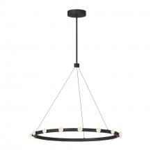 KUZCO Lighting PD63428-BK-UNV - Rezz 28-in Black LED Pendant