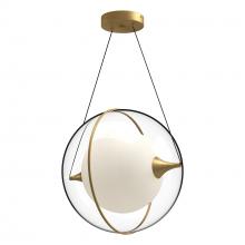 KUZCO Lighting PD76716-BG-UNV - Aries 16-in Brushed Gold LED Pendant