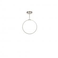 KUZCO Lighting PD82524-BN-UNV - Cirque 24-in Brushed Nickel LED Pendant