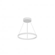 KUZCO Lighting PD87118-WH-UNV-010 - Cerchio 18-in White LED Pendant
