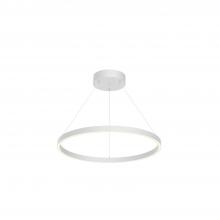 KUZCO Lighting PD87124-WH-UNV-010 - Cerchio 24-in White LED Pendant