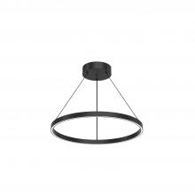 KUZCO Lighting PD87724-BK-UNV-010 - Cerchio 24-in Black LED Pendant