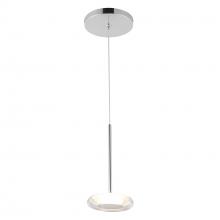 KUZCO Lighting PD97204-CH/CL - Stephord 4-in Chrome/Clear Glass LED Pendant