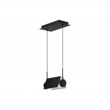 KUZCO Lighting LP73510-BK/WH - Phoenix 9-in Black/White LED Linear Pendant