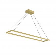 KUZCO Lighting PD88548-BG - Piazza 48-in Brushed Gold LED Pendant